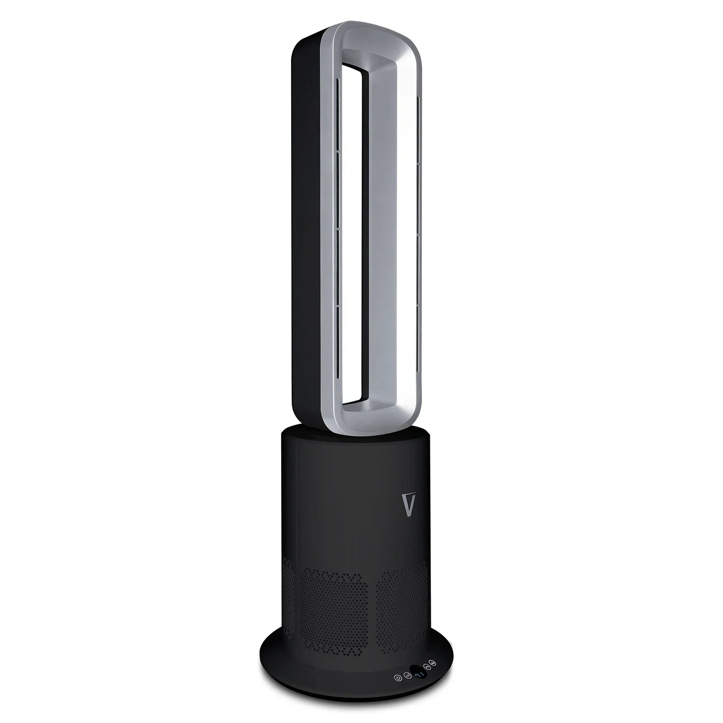 Vortex Air Cleanse Bladeless Air Purifier Heater Cooler Silver